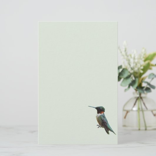 Fotografie met ruby-Throated Hummingbird Briefpapier (Staand voorkant)