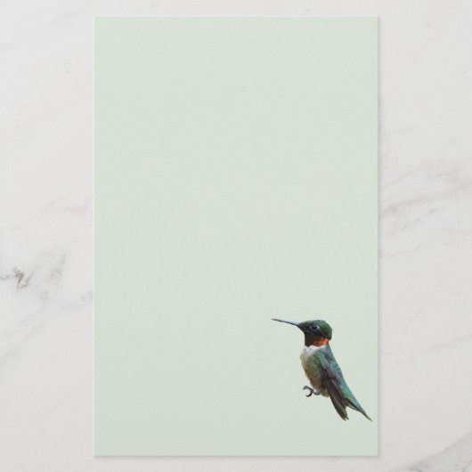 Fotografie met ruby-Throated Hummingbird Briefpapier (Voorkant)