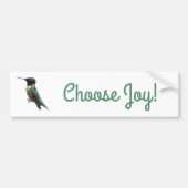 Fotografie met ruby-Throated Hummingbird Bumpersticker (Voorkant)