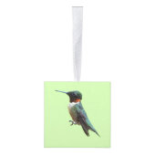 Fotografie met ruby-Throated Hummingbird Decoratie (Rechts)