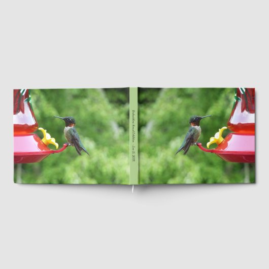 Fotografie met ruby-Throated Hummingbird Gastenboek (Volledig)