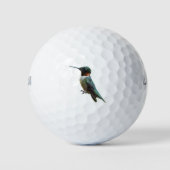 Fotografie met ruby-Throated Hummingbird Golfballen (Voorkant)