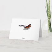 Fotografie met ruby-Throated Hummingbird Kaart (Achterkant)