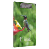 Fotografie met ruby-Throated Hummingbird Klembord (Rechts)