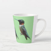 Fotografie met ruby-Throated Hummingbird Latte Mok (Rechts)