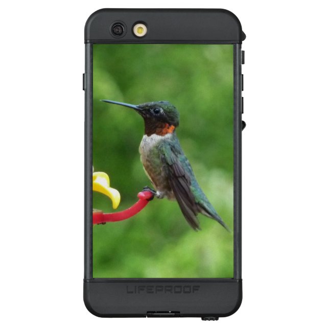 Fotografie met ruby-Throated Hummingbird LifeProof iPhone Hoesje (Achterkant)