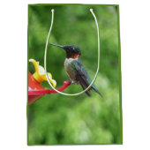 Fotografie met ruby-Throated Hummingbird Medium Cadeauzakje (Voorkant)