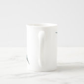 Fotografie met ruby-Throated Hummingbird Porselein Kop (Achterkant)