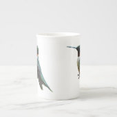 Fotografie met ruby-Throated Hummingbird Porselein Kop (Voorkant)