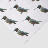 Fotografie met ruby-Throated Hummingbird Tissuepapier (Detail)