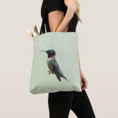 Fotografie met ruby-Throated Hummingbird Tote Bag (Dichtbij)
