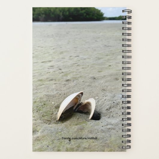 Fotografie met Whelk-schelp Aangepaste Planner (Achterkant)