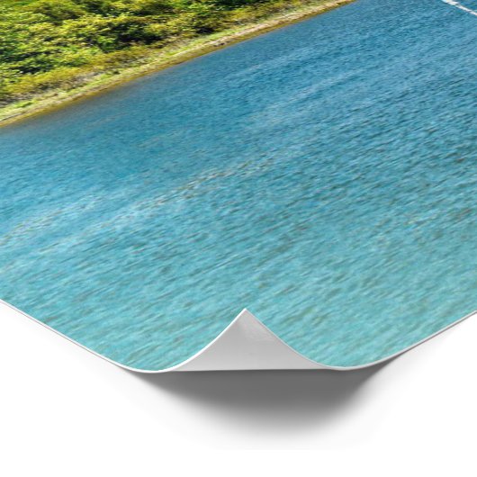 Fotografie met zeilboot poster (Hoek)