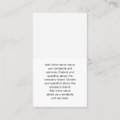 Fotografie | Model met Roos | Aangepaste foto toev Visitekaartje (Achterkant)