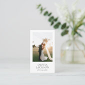 Fotografie Modern Elegant Photo Visitekaartje (Staand voorkant)