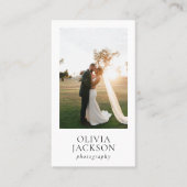 Fotografie Modern Elegant Photo Visitekaartje (Voorkant)