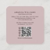 Fotografie Modern Honeycomb Vierkante Visitekaartje (Achterkant)