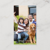 Fotografie Modern Minimaal Eenvoudig Fotobedrijf Visitekaartje (Achterkant)