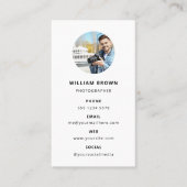 Fotografie Modern Minimaal Eenvoudig Fotobedrijf Visitekaartje (Voorkant)