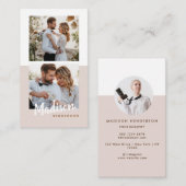 Fotografie Modern minimalistische, stijlvolle foto Visitekaartje (Voorkant / Achterkant)