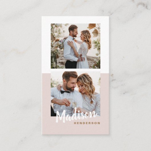 Fotografie Modern minimalistische, stijlvolle foto Visitekaartje (Voorkant)