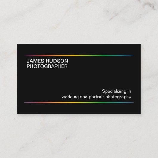 Fotografie Modern Shutter Visitekaartje (Achterkant)