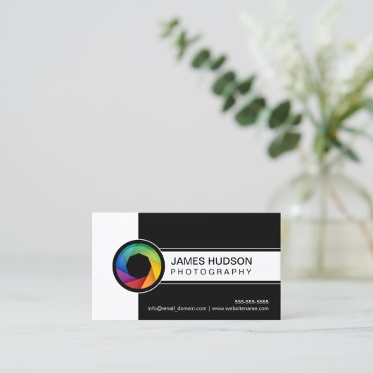 Fotografie Modern Shutter Visitekaartje (Staand voorkant)