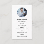 Fotografie Moderne Minimale Eenvoudige Foto Visitekaartje (Voorkant)