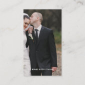 Fotografie Moderne Minimale Eenvoudige Foto Visitekaartje (Achterkant)