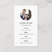 Fotografie Moderne Minimale Eenvoudige Foto Visitekaartje (Voorkant)