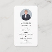 Fotografie Moderne Minimale Eenvoudige Foto Visitekaartje (Voorkant)