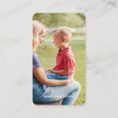 Fotografie Moderne Minimale Eenvoudige Foto Visitekaartje (Achterkant)