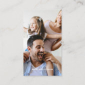 Fotografie Moderne Minimale Eenvoudige Foto Visitekaartje (Achterkant)