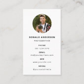 Fotografie Moderne Minimale Eenvoudige Foto Visitekaartje (Voorkant)