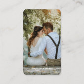 Fotografie Moderne Minimale Eenvoudige Foto Visitekaartje (Achterkant)