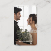 Fotografie Moderne Minimale Eenvoudige Foto Visitekaartje (Achterkant)