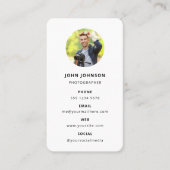 Fotografie Moderne Minimale Eenvoudige Foto Visitekaartje (Voorkant)