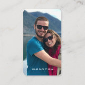 Fotografie Moderne Minimale Eenvoudige Foto Visitekaartje (Achterkant)