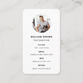 Fotografie Moderne Minimale Eenvoudige Foto Visitekaartje (Voorkant)