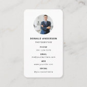 Fotografie Moderne Minimale Eenvoudige Foto Visitekaartje (Voorkant)