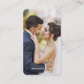 Fotografie Moderne Minimale Eenvoudige Foto Visitekaartje (Achterkant)