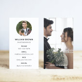 Fotografie Moderne Minimale Eenvoudige Foto Visitekaartje