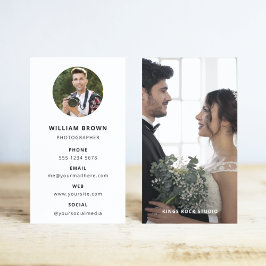 Fotografie Moderne Minimale Eenvoudige Foto Visitekaartje