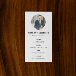 Fotografie Moderne Minimale Eenvoudige Foto Visitekaartje