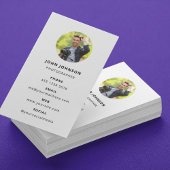 Fotografie Moderne Minimale Eenvoudige Foto Visitekaartje