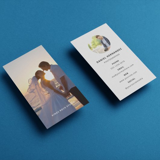 Fotografie Moderne Minimale Eenvoudige Foto Visitekaartje