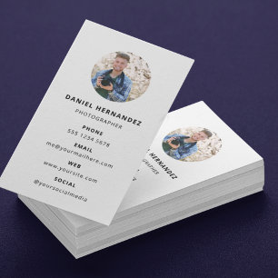 Fotografie Moderne Minimale Eenvoudige Foto Visitekaartje