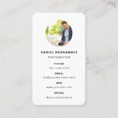 Fotografie Moderne Minimale Eenvoudige Foto Visitekaartje (Voorkant)