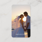 Fotografie Moderne Minimale Eenvoudige Foto Visitekaartje (Achterkant)