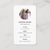 Fotografie Moderne Minimale Eenvoudige Foto Visitekaartje (Voorkant)